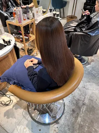 セミロング パーマ 艶髪/縮毛矯正 /髪質改善千田大地のヘアスタイル