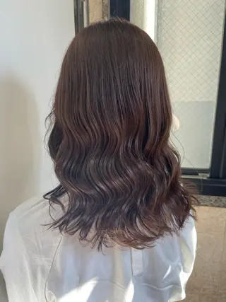 セミロング カラー 地毛風艶カラー🌿 喜多夏海のヘアスタイル