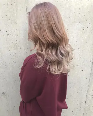 セミロング カラー パーマ ヘアアレンジ メンズ キッズ ネイル マツエク・マツパ 韓国風×透明感カラー 髪質改善オタベシンヤのヘアスタイル