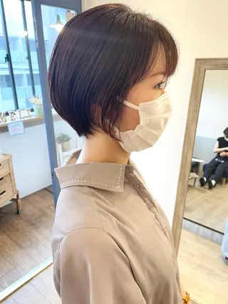 ショート カラー 🩰オリーブ/ ベージュ松本咲花🩰のヘアスタイル