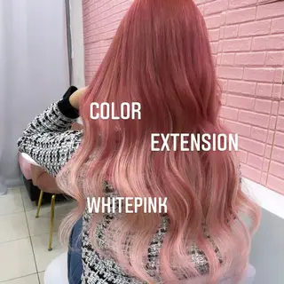 ロング カラー エクステ🩵ブリーチ 韓国ヘア🩵KAEのヘアスタイル