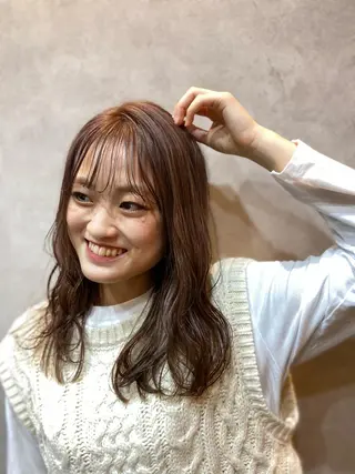 セミロング nico🏁 rihoのヘアスタイル