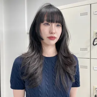 ロング MOE 福岡韓国ヘア✧︎のヘアスタイル