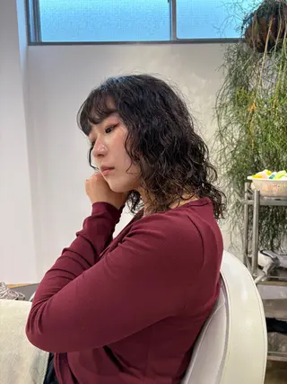 ミディアム パーマ パーマ/藤沢 湘南/HYOのヘアスタイル