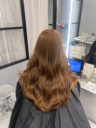 ロング カラー ヘアアレンジ kayo/ブリーチ モデル募集中✨のヘアスタイル