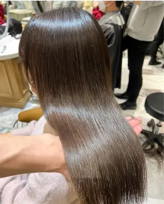 ロング カラー ❤️ブリーチなし💚 ダブルカラー平野実花のヘアスタイル