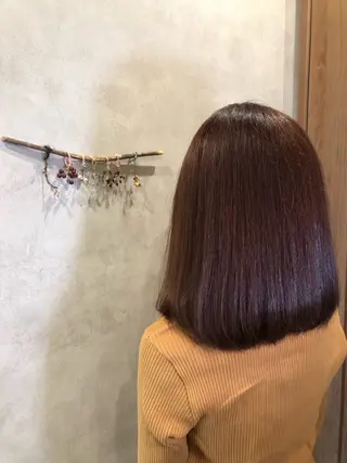 セミロング 野咲き 美容室のマツエク・マツパデザイン
