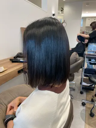 ミディアム パーマ no4ナチュラル戸祭所属・山越 美裕樹のヘアスタイル