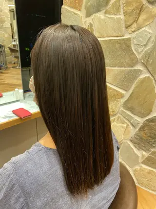 ロング レイヤー/グレージュ メンズパーマのヘアスタイル