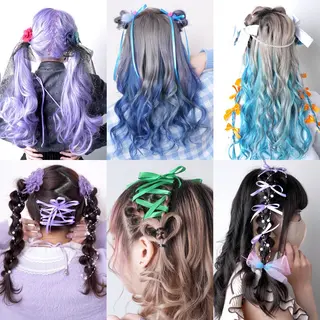 ヘアアレンジ 推し活専用 【派手髪】飯野ゆかりのヘアスタイル