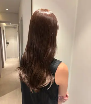 ロング カラー 髪質改善カラー ベージュ🤎YUMEのヘアスタイル