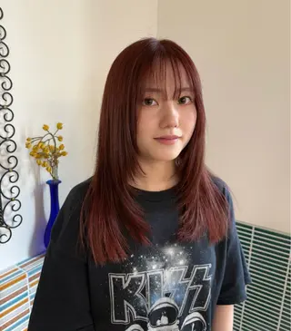 セミロング カラー特化/ブリーチ 梅田中崎町/あかりのヘアスタイル