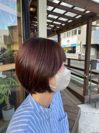 ショート カラー 白髪ケア  BAUM まやのヘアスタイル