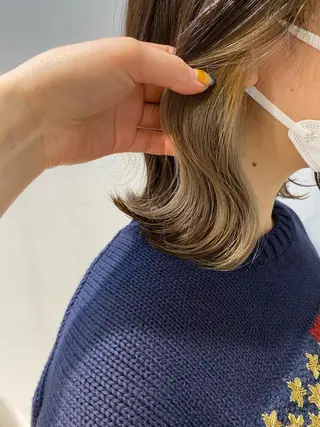 ミディアム GO TODAY SHAiRE SALON 原宿Stella店所属・𓍯柔らかhair 𓍯 yukinoのヘアスタイル