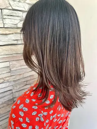 ミディアム 🍒顔周り/レイヤー /韓国風/アリサ🍒のヘアスタイル