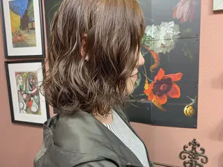 ミディアム パーマ サダハルカ ｜chouetteのヘアスタイル