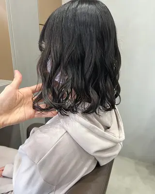 ミディアム パーマ ボブパーマコテ巻き風 パーマNo1深江秀平のヘアスタイル