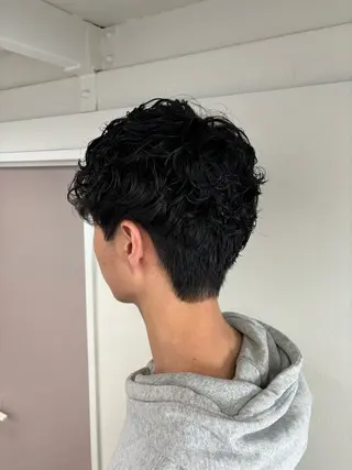 ショート パーマ メンズ 🩵izu 🩵のヘアスタイル