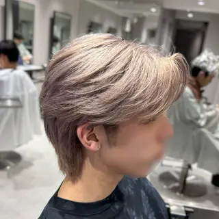 カラー メンズ 曲がる縮毛/カルマパ ーマ/池袋/横村大全のヘアスタイル