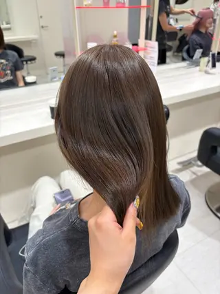 ミディアム カラー ヘアアレンジ 💟RINNA 艶カラー💟のヘアスタイル