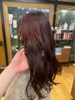 セミロング カラー 武田玲音/カラー モデル/堀江のヘアスタイル