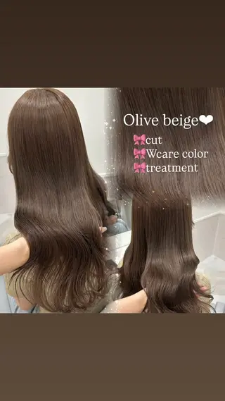 ロング 💎りあん/大須/栄 ブリーチなしWカラーのヘアスタイル