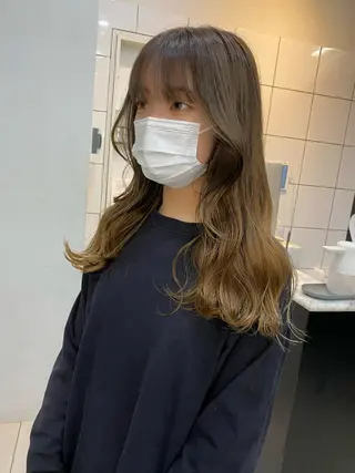 ロング カラー ヘアアレンジ SHACHU渋谷神南店所属・SHACHU ayamiのヘアスタイル