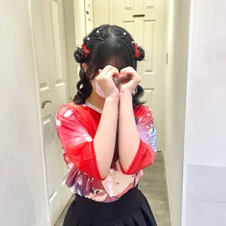 ヘアアレンジ ハイトーンカラー/ 長さだし🐇きょうかのヘアスタイル