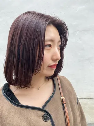 ミディアム カラー IVORY.所属・🟩白髪ぼかし/ボブ /ショートヘア/大司のヘアスタイル