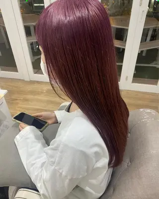 ロング カラー 韓国×髪質改善カラー 💎hinaのヘアスタイル
