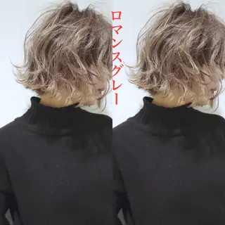 ショート カラー パーマ Memories水天宮前所属・花渕 俊彦のヘアスタイル