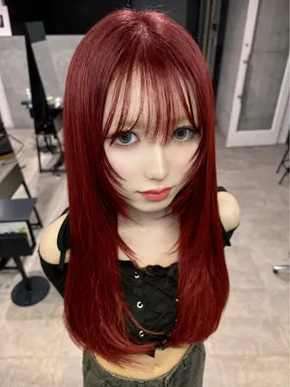 ロング カラー 韓国レイヤー/透明感 /髪質改善/アジキのヘアスタイル