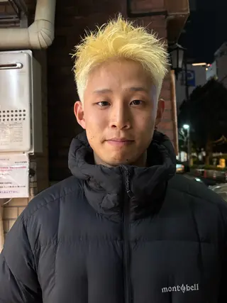 カラー メンズ 文字 遼哉のヘアスタイル