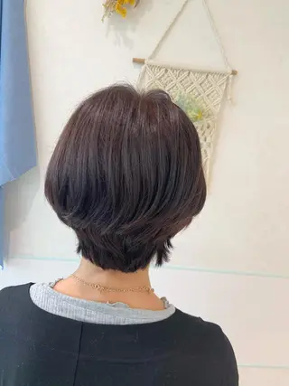 ショート カラー パーマ ヘアアレンジ ハイトーンカラー🤍 山下 優華のヘアスタイル