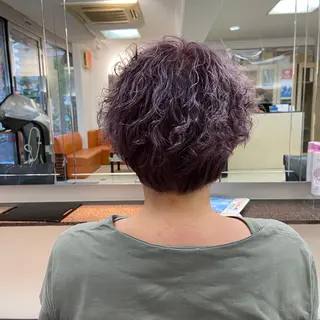 ショート カラー パーマ Love&Hair Breit/店長下川のヘアスタイル