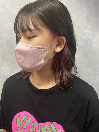 ミディアム C’LD hair  produce /シールドヘア所属・モテ髪/ボブ/ショー ト/アダチフウトのヘアスタイル