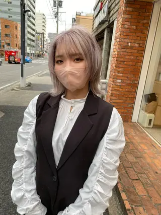 ミディアム カラー 🍀透明感抜群🍀/ ハイトーンカラーのヘアスタイル