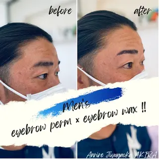メンズ アイブロウ Anrire自由が丘所属・針谷 彰の眉毛・アイブロウイメージ