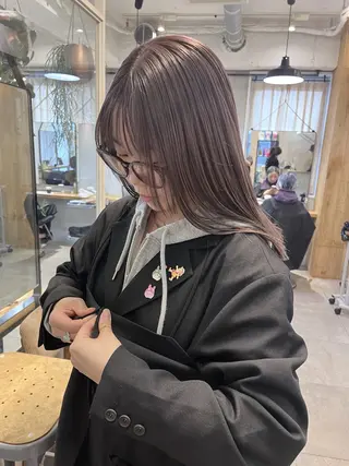 ミディアム カラー 赤み消しカラー / ヨシダトモキのヘアスタイル