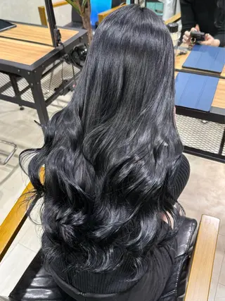 ロング カラー 韓国ヘア りんのヘアスタイル