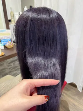 セミロング カラー 芝田 明友香のヘアスタイル