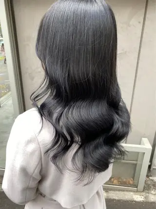 ロング カラー 💕コテ巻き風パーマ 💕KEIYA 💕のヘアスタイル