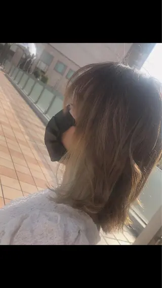 ミディアム カラー EARTH志木/佐藤 氷河のヘアスタイル