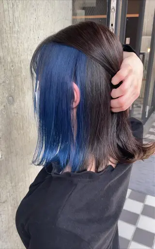 ミディアム カラー ヘアアレンジ TATSUYA アートディレクターのヘアスタイル