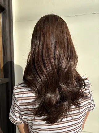 ロング カラー 林 杏夏のヘアスタイル