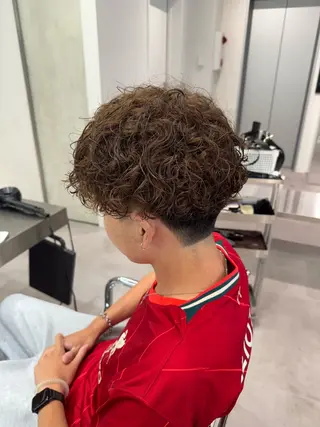 パーマ メンズ ブリーチ/パーマ特化 片平和寿のヘアスタイル