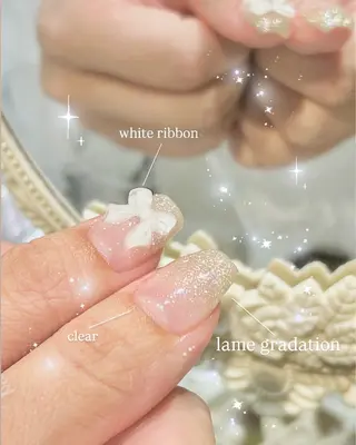 ネイル 🎀チーク/ちゅるん 🫧chisa🎀のネイルデザイン