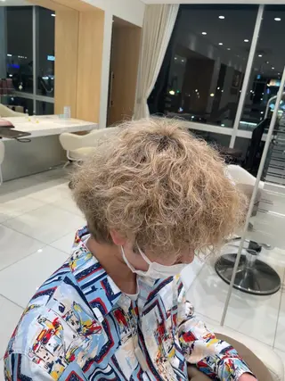 カラー パーマ メンズ 新規限定カット無料 クーポン有り【桂口】のヘアスタイル