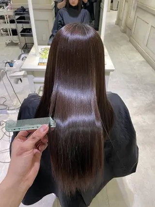 ロング 🟠髪質改善縮毛矯正 YUTO🟠のヘアスタイル