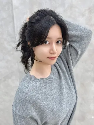 ロング カラー MAEUL NAGOYA所属・前髪顔周り/レイヤー 韓国/桔川恒のヘアスタイル